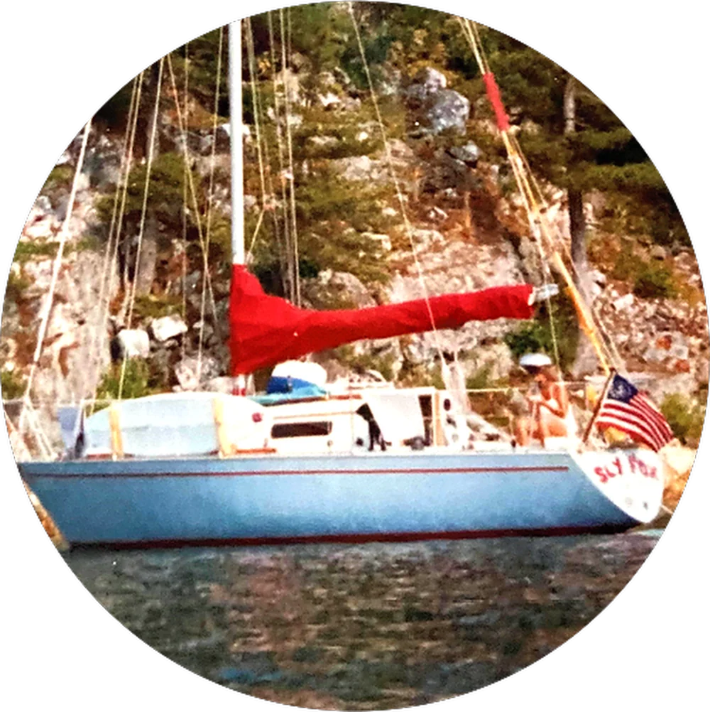 SlyFox, the thirty foot sailboat in Erie, Pennsylvania that the company is named after
